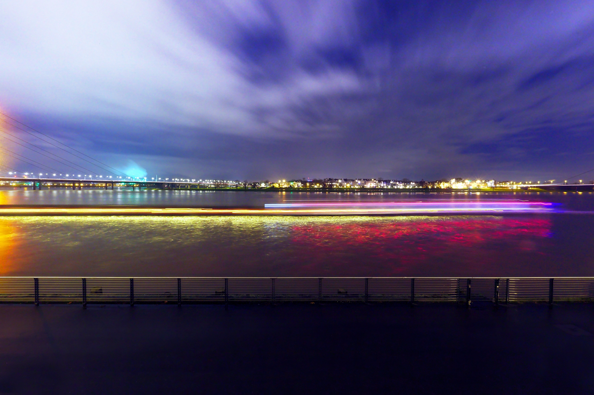 Canon EF 16-35mm F2.8L II USM sample photo. River lights photography