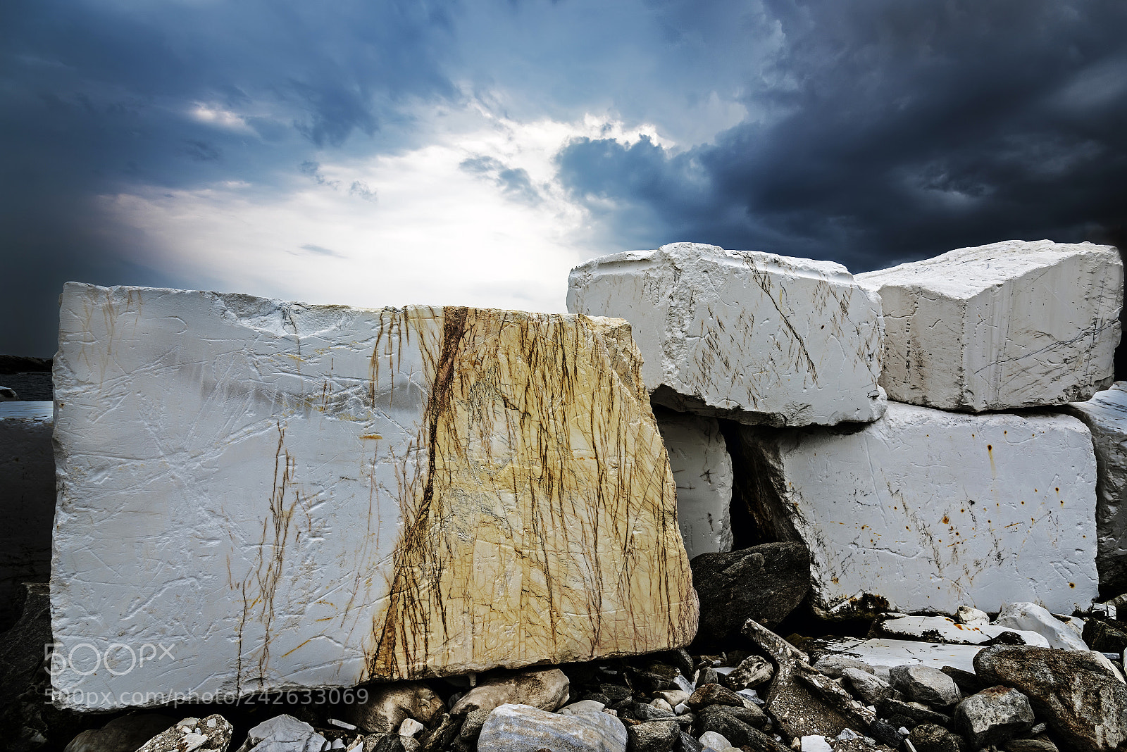 Nikon D810 sample photo. Marble slabs in thassos.1. photography