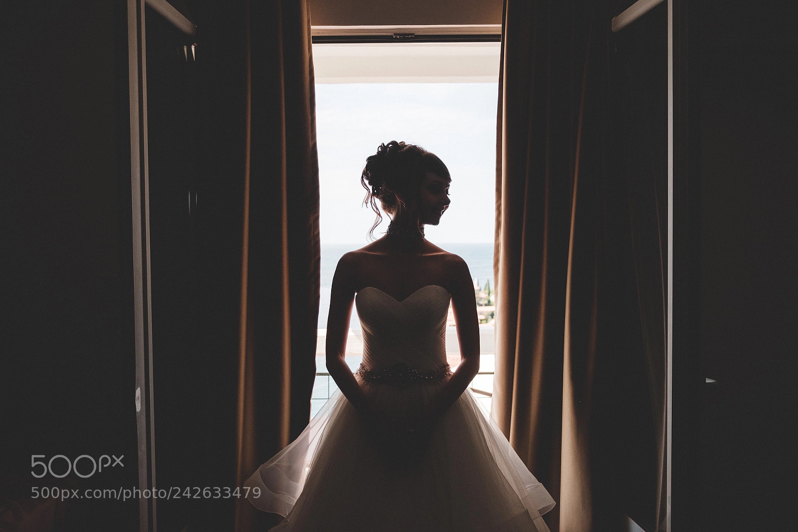 Fujifilm X-T2 sample photo. Bride silhouette photography