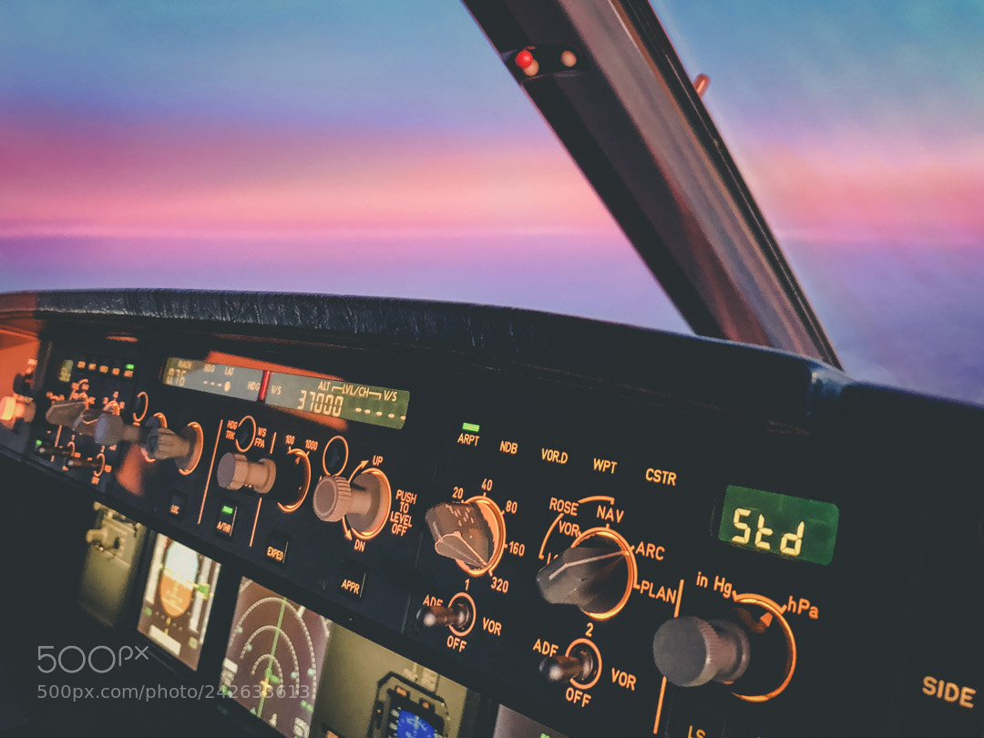 Apple iPhone 8 Plus sample photo. Airbus sunset photography