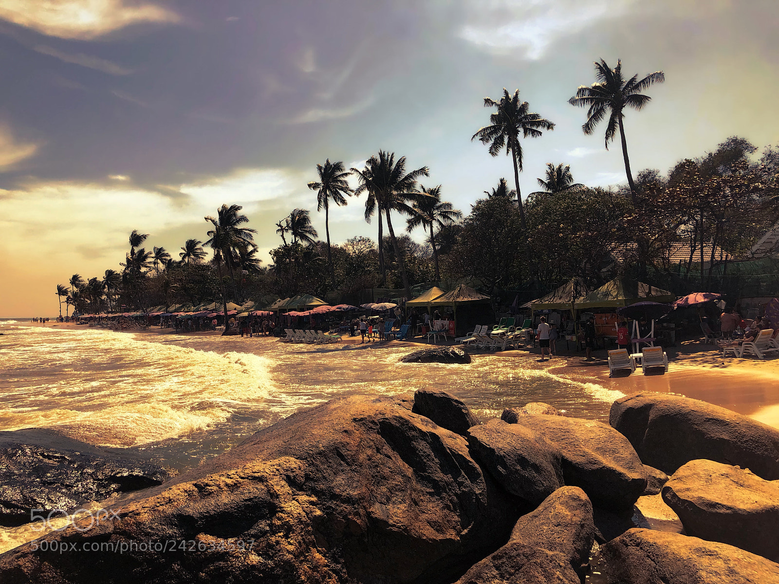 Apple iPhone X sample photo. Sunset at hua hin photography