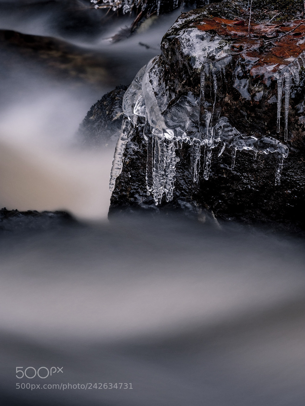 Fujifilm X-T20 sample photo. Frozen water. photography