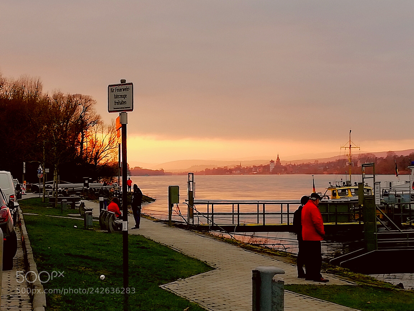 HUAWEI Mate 10 Lite sample photo. Rhein sunset photography