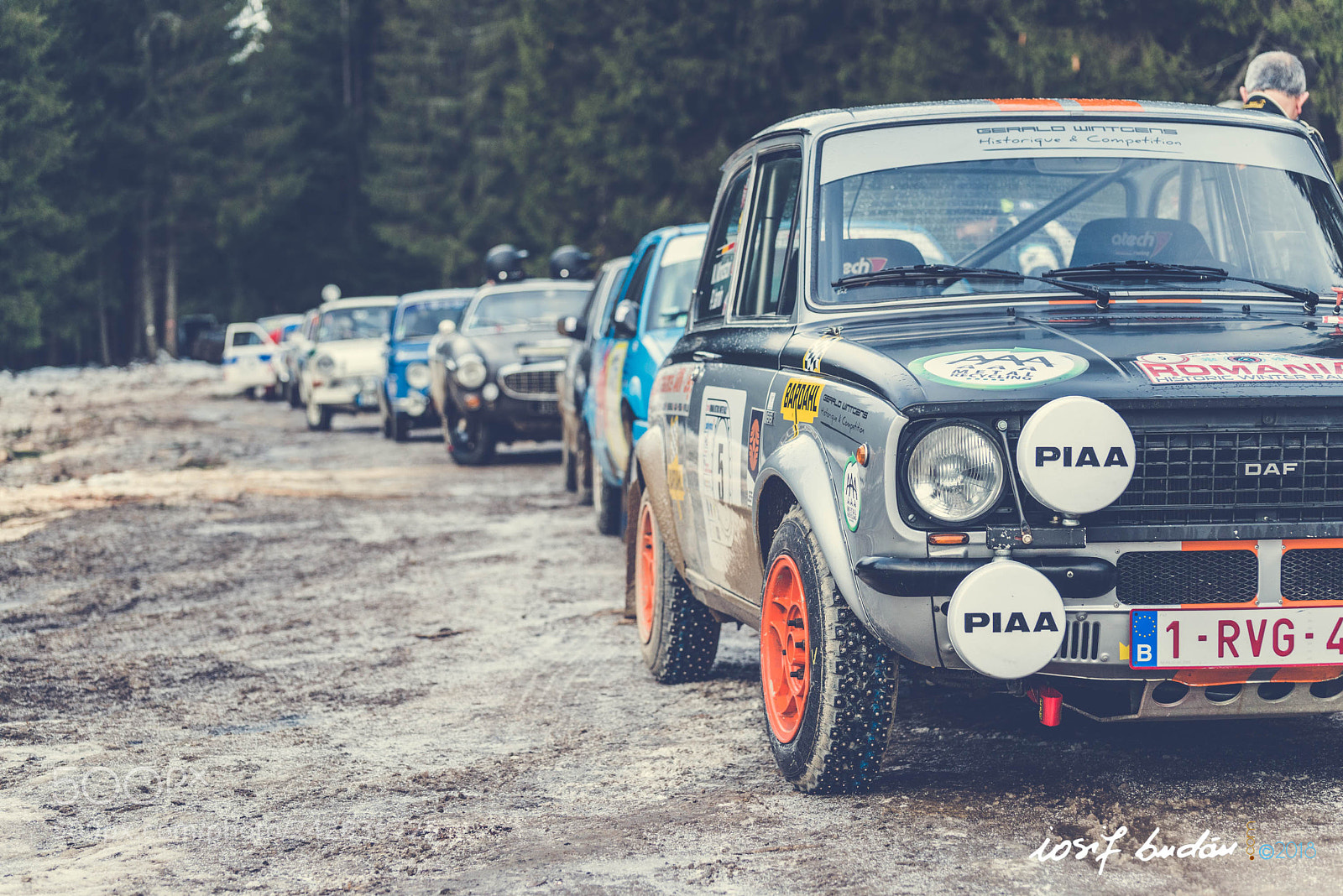 Nikon D800 sample photo. Hstoric winter rally shakedown photography