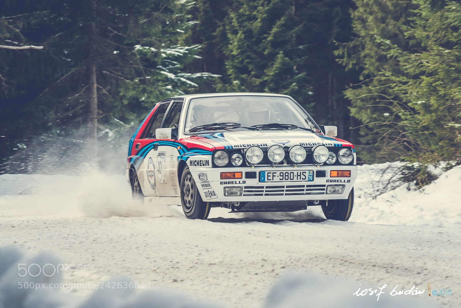 Nikon D800 sample photo. Hstoric winter rally shakedown photography