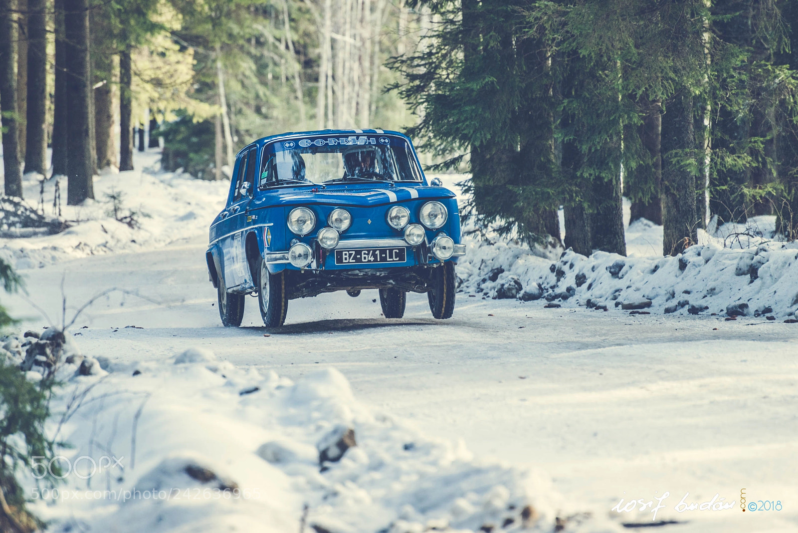 Nikon D800 sample photo. Hstoric winter rally shakedown photography