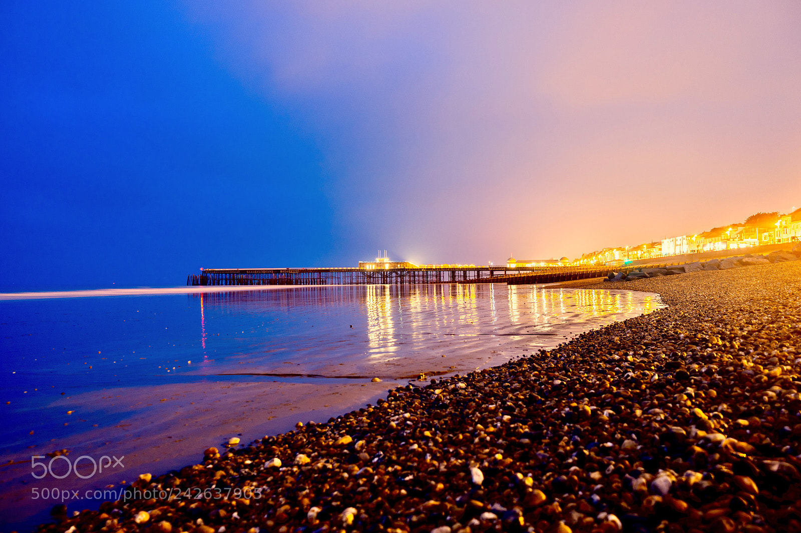 Sony a7 sample photo. Hastings, night shot photography