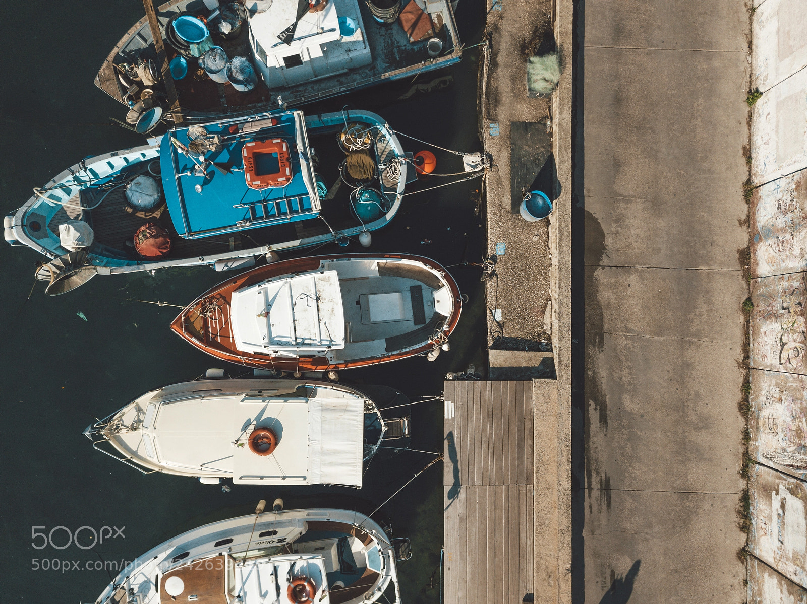 DJI FC220 sample photo. Boats photography