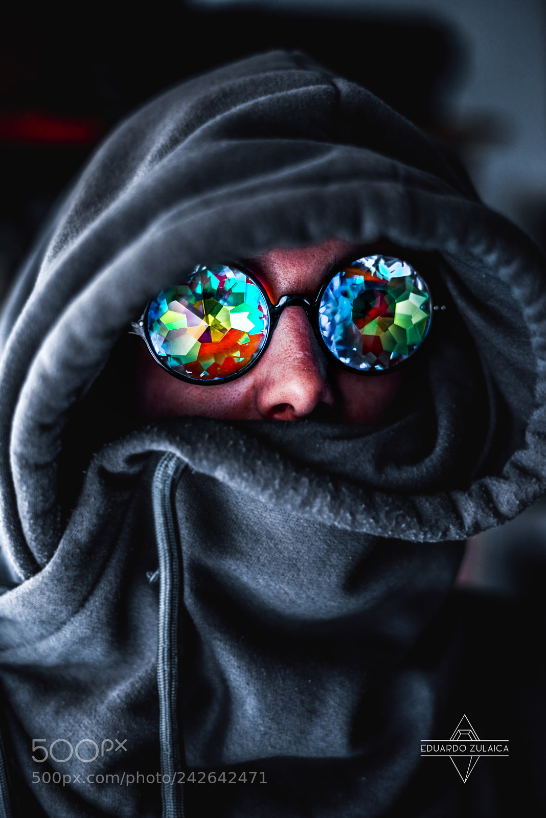 Nikon D800 sample photo. Self-portrait  kaleidoscope sunglasses photography