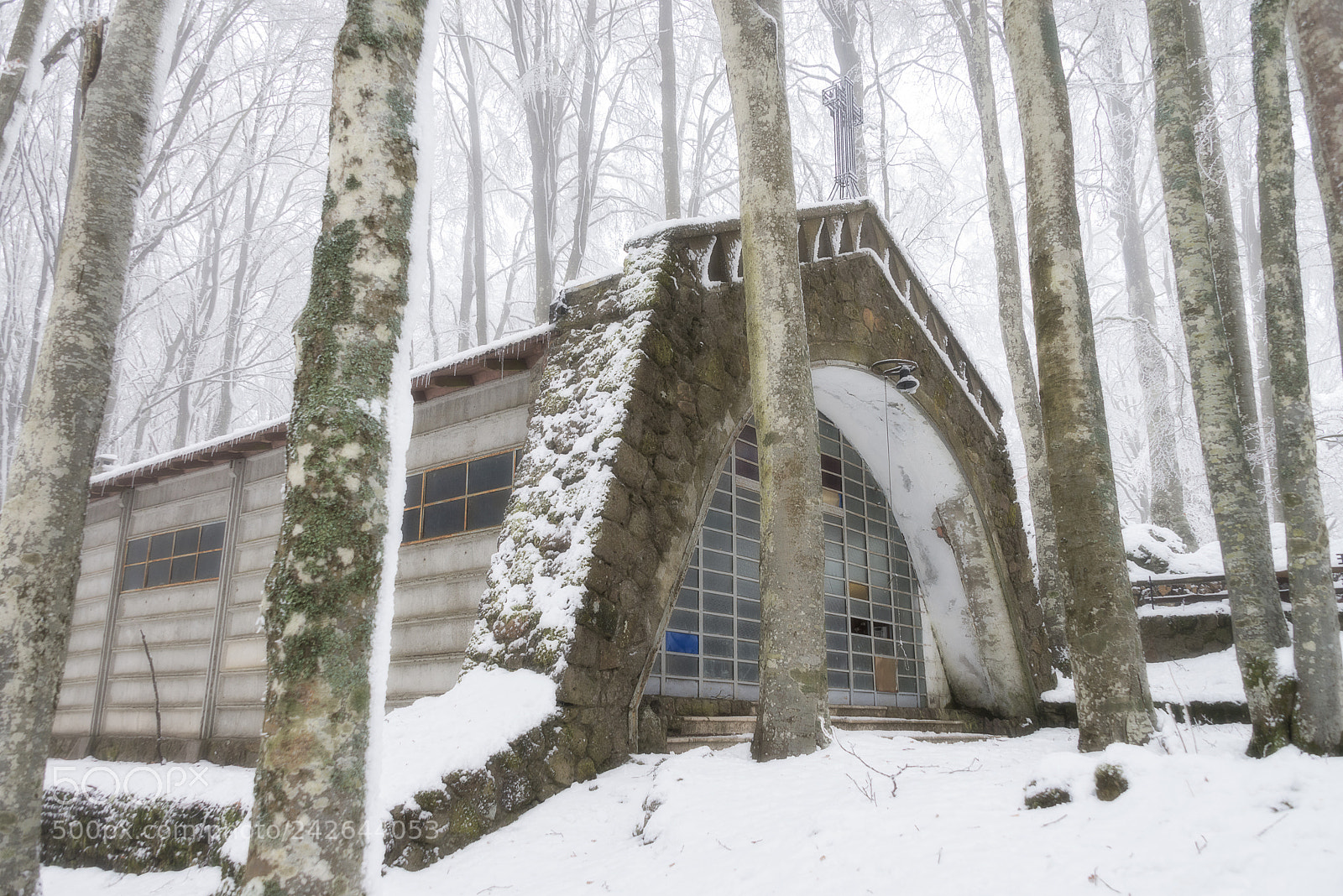 Nikon D800 sample photo. Winter church photography