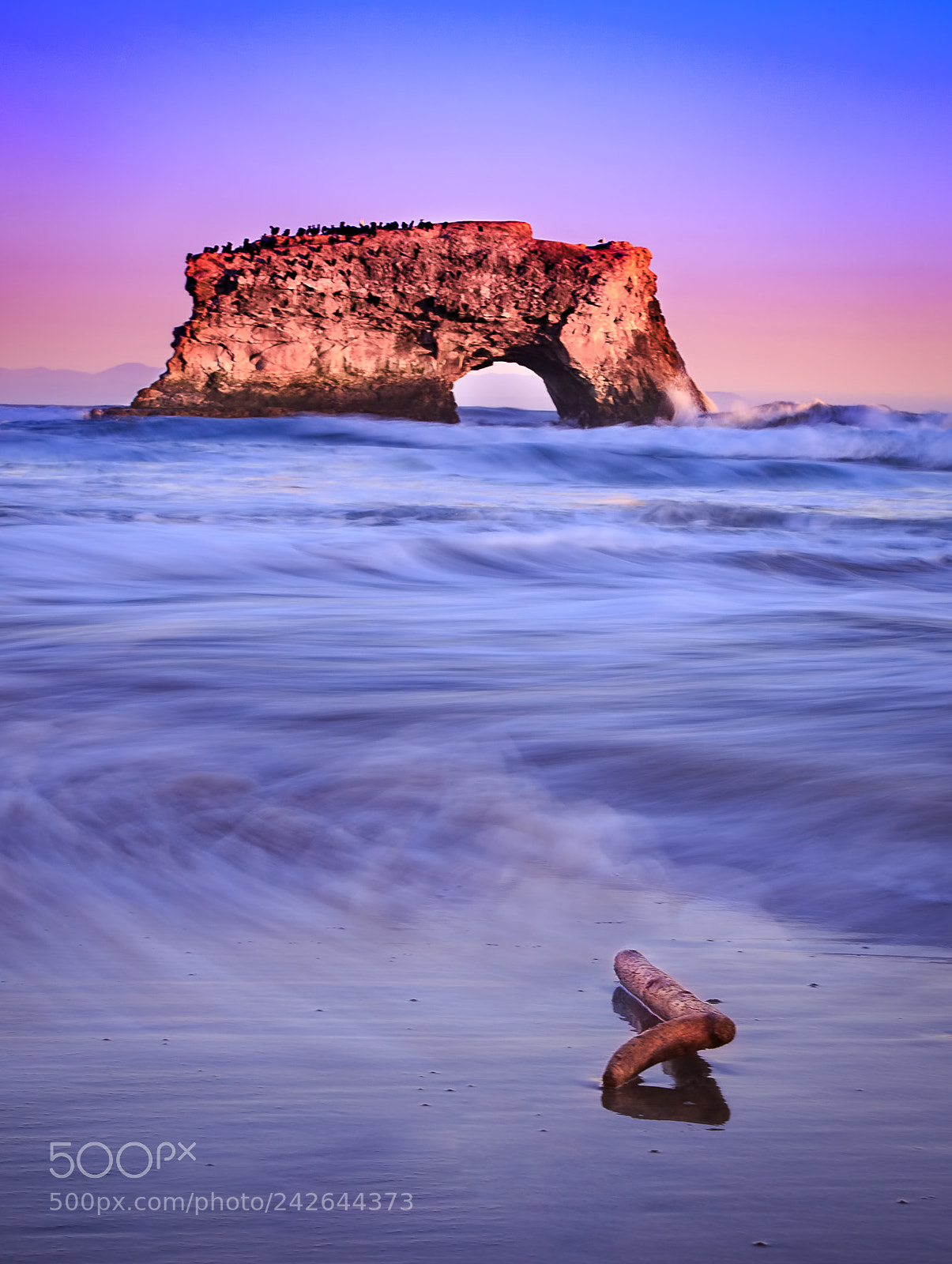 Canon EOS 6D sample photo. Natural bridges state beach photography