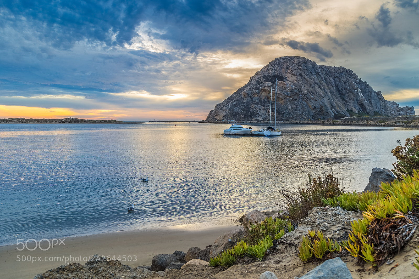 Canon EOS 6D sample photo. Sunset at morro rock photography
