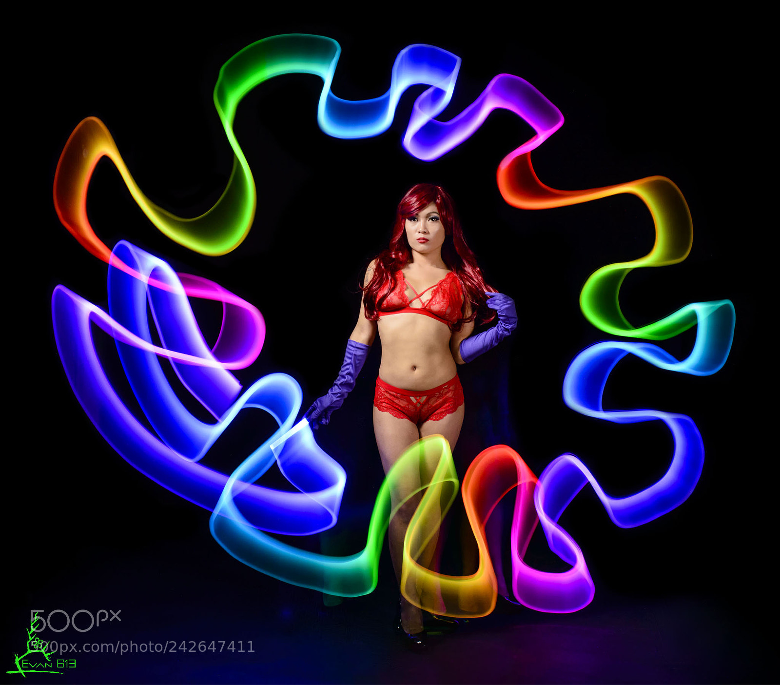 Nikon D3200 sample photo. Carmen 03, light painting photography