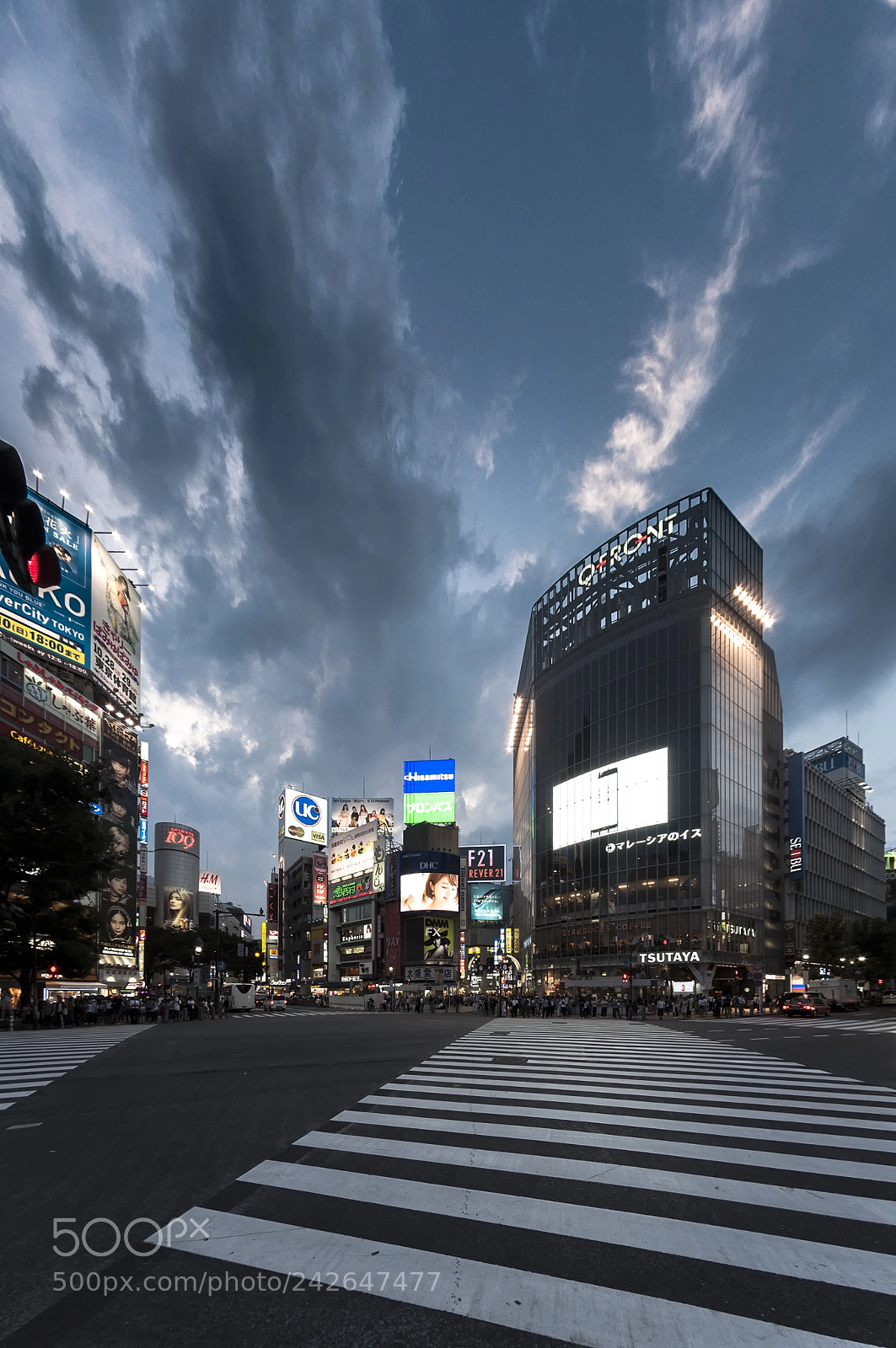 Nikon D90 sample photo. Shibuya crossing photography