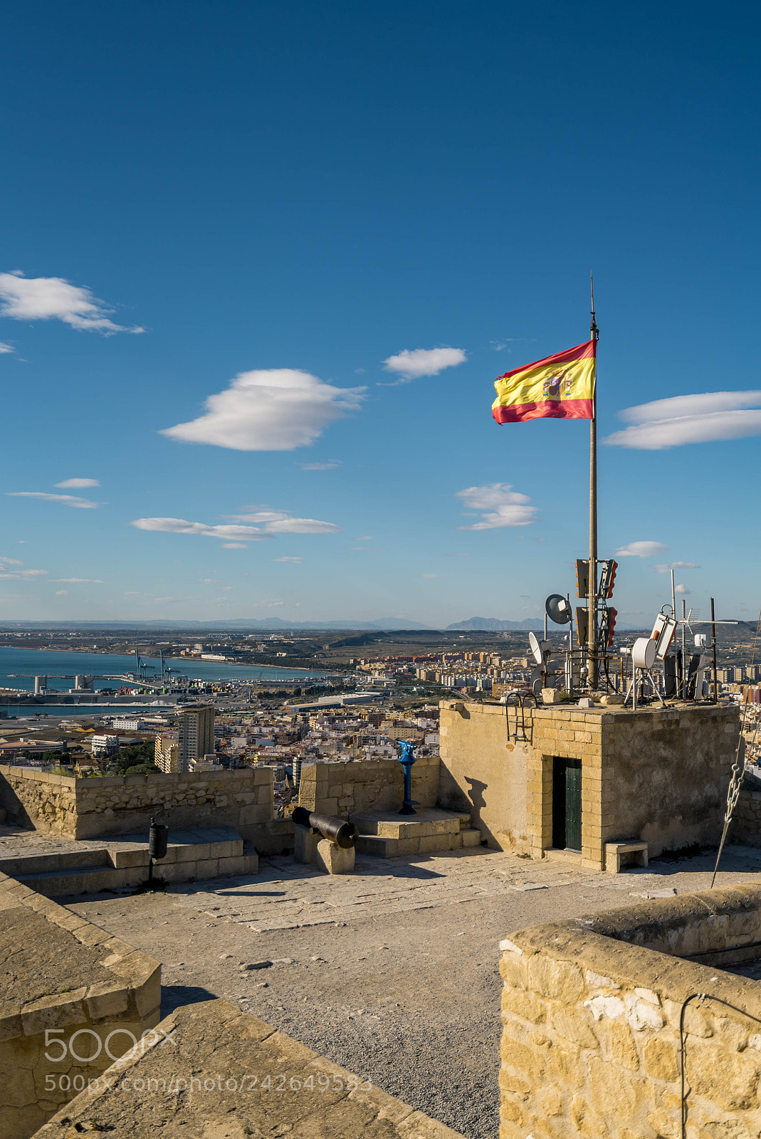 Sony a7S II sample photo. Spanish flag photography