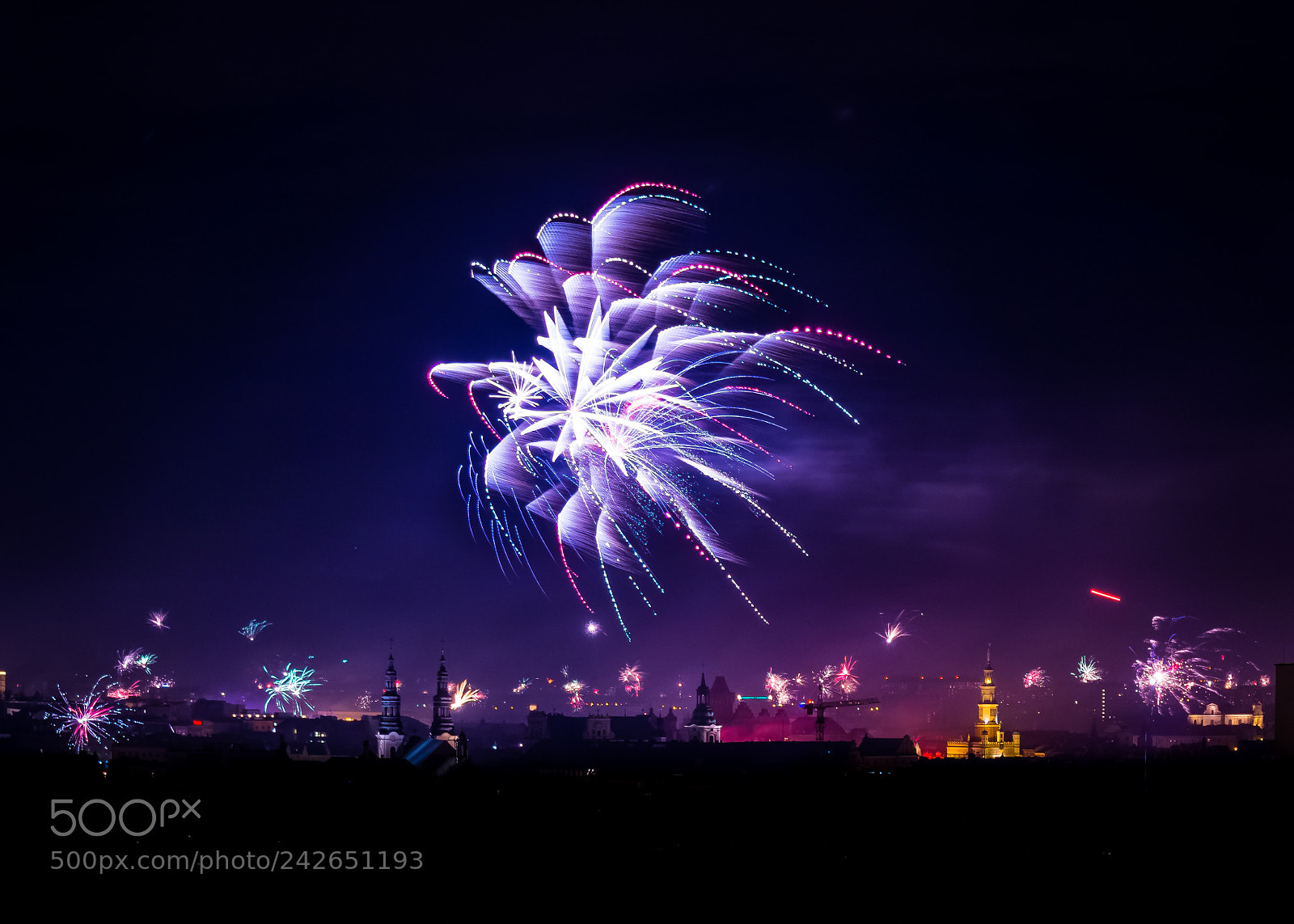 Olympus PEN E-PL5 sample photo. New year's eve fireworks photography