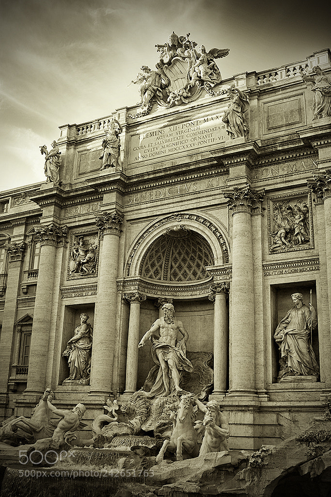 Canon EOS 30D sample photo. Trevi fountain photography