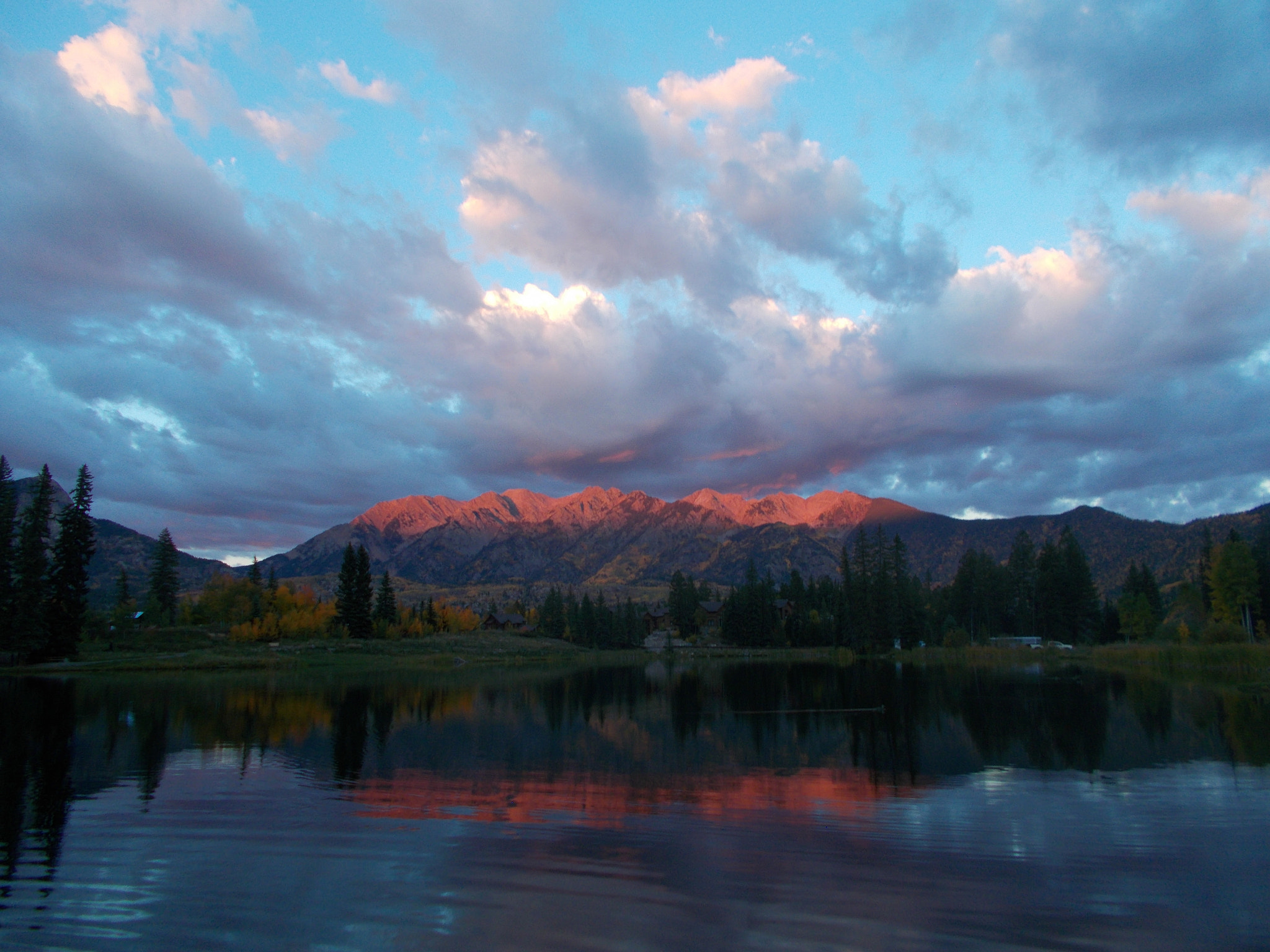 Nikon COOLPIX L29 sample photo. Fire over purgatory, colorado skies. photography