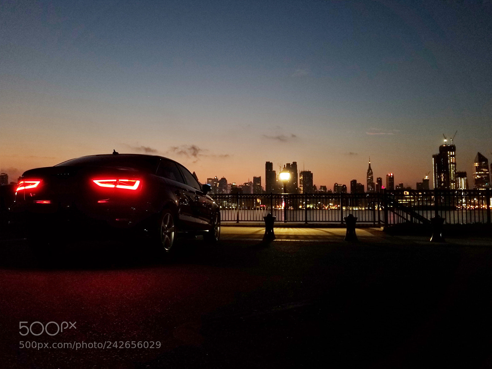 Samsung Galaxy S8 sample photo. Audi a3 overlooking manhattan photography