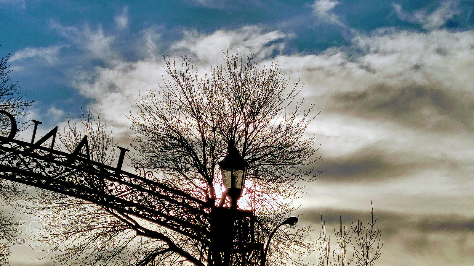 LG G4 sample photo. Silhouette with clouds photography