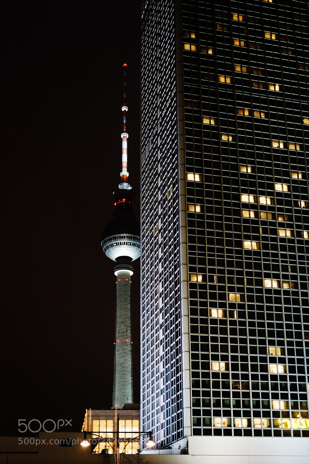 Sony a7 II sample photo. Tv tower at night photography