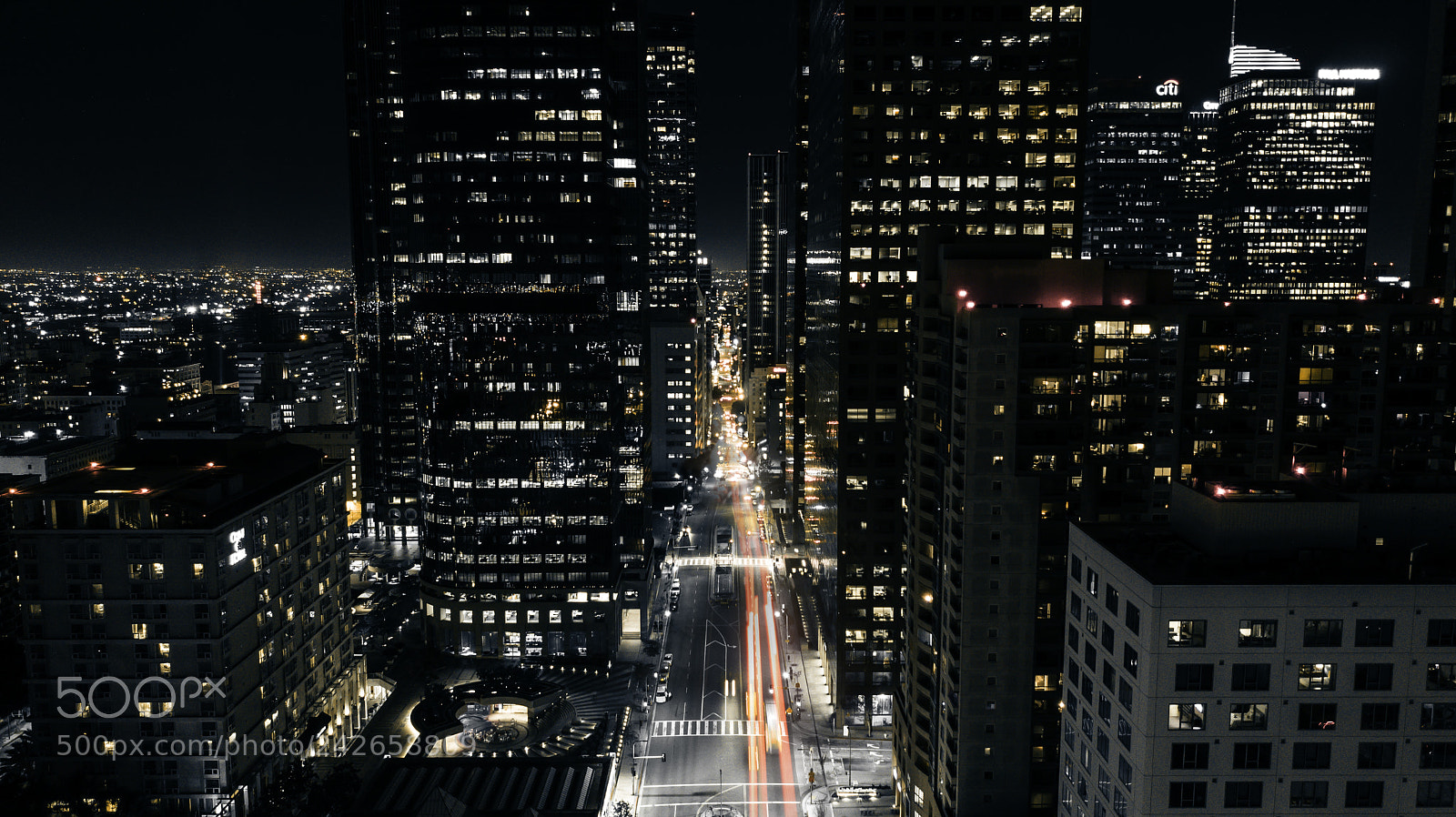 DJI FC220 sample photo. Night time la photography