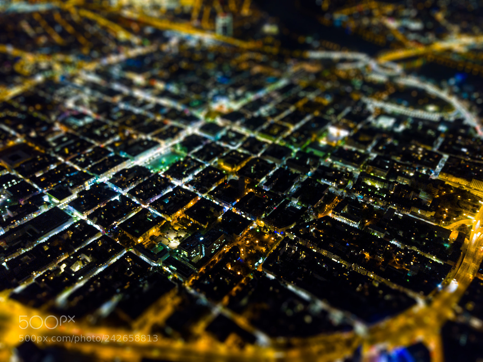DJI FC220 sample photo. City of squares photography