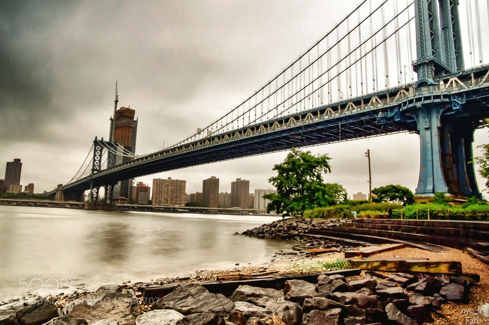 Nikon D5500 sample photo. Manhattan bridge photography