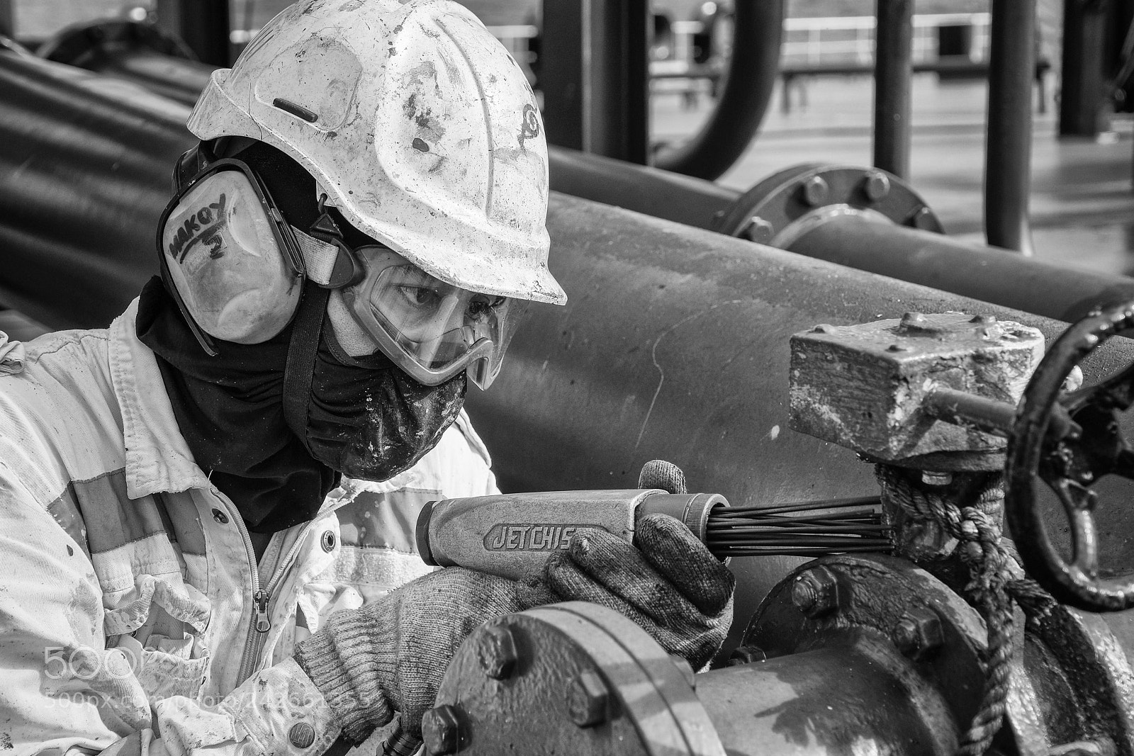 Fujifilm X-Pro2 sample photo. Chipping hammer photography