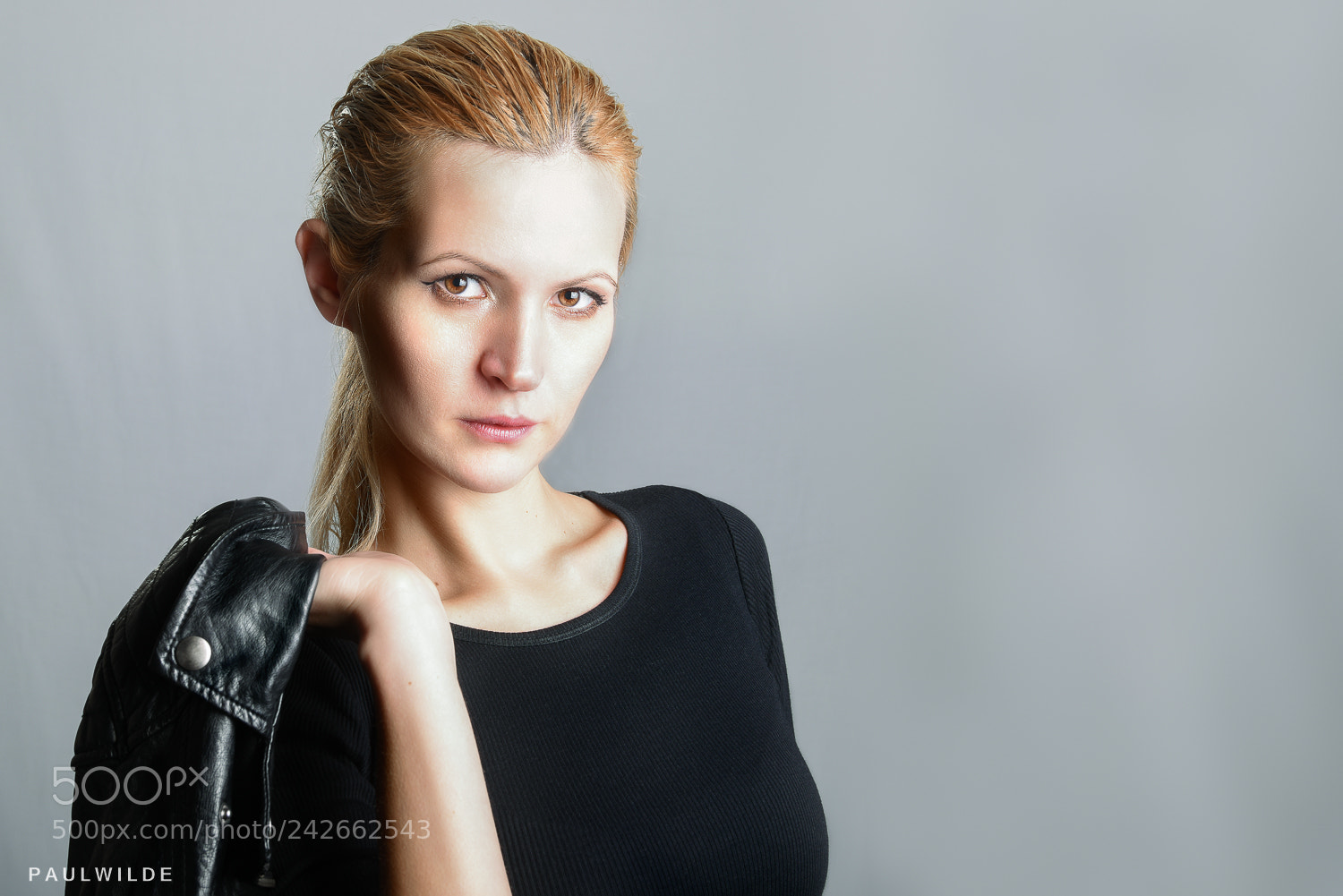 Nikon D810 sample photo. Elena with jacket photography