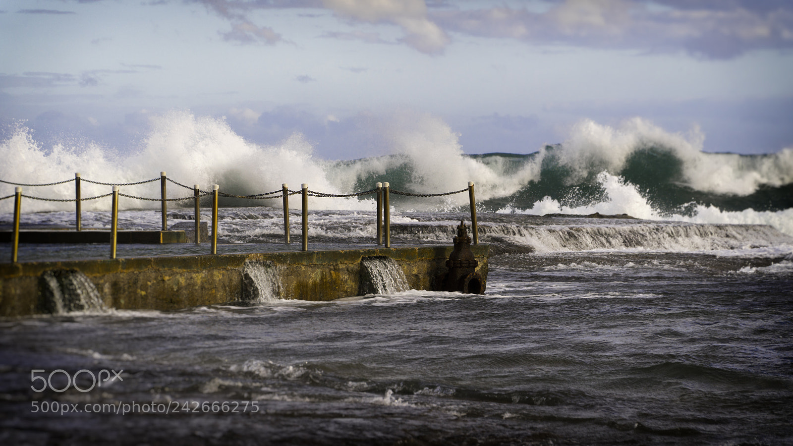 Sony a6500 sample photo. Ocean pool big seas photography