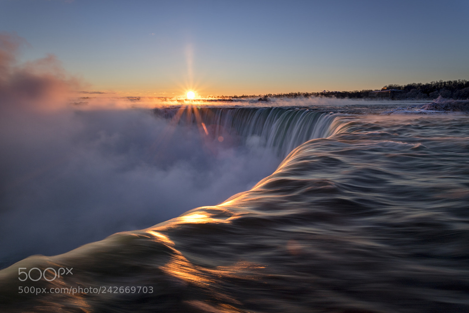 Canon EOS 6D Mark II sample photo. Niagara falls at sunrise photography