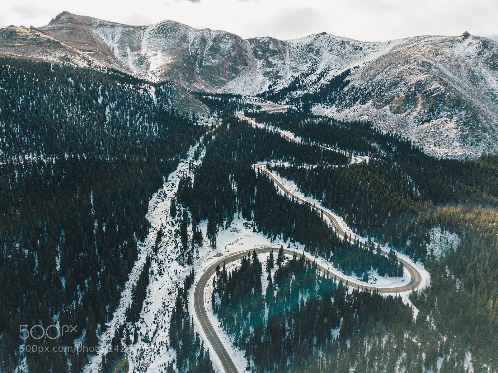 DJI FC220 sample photo. Pikes peak highway photography