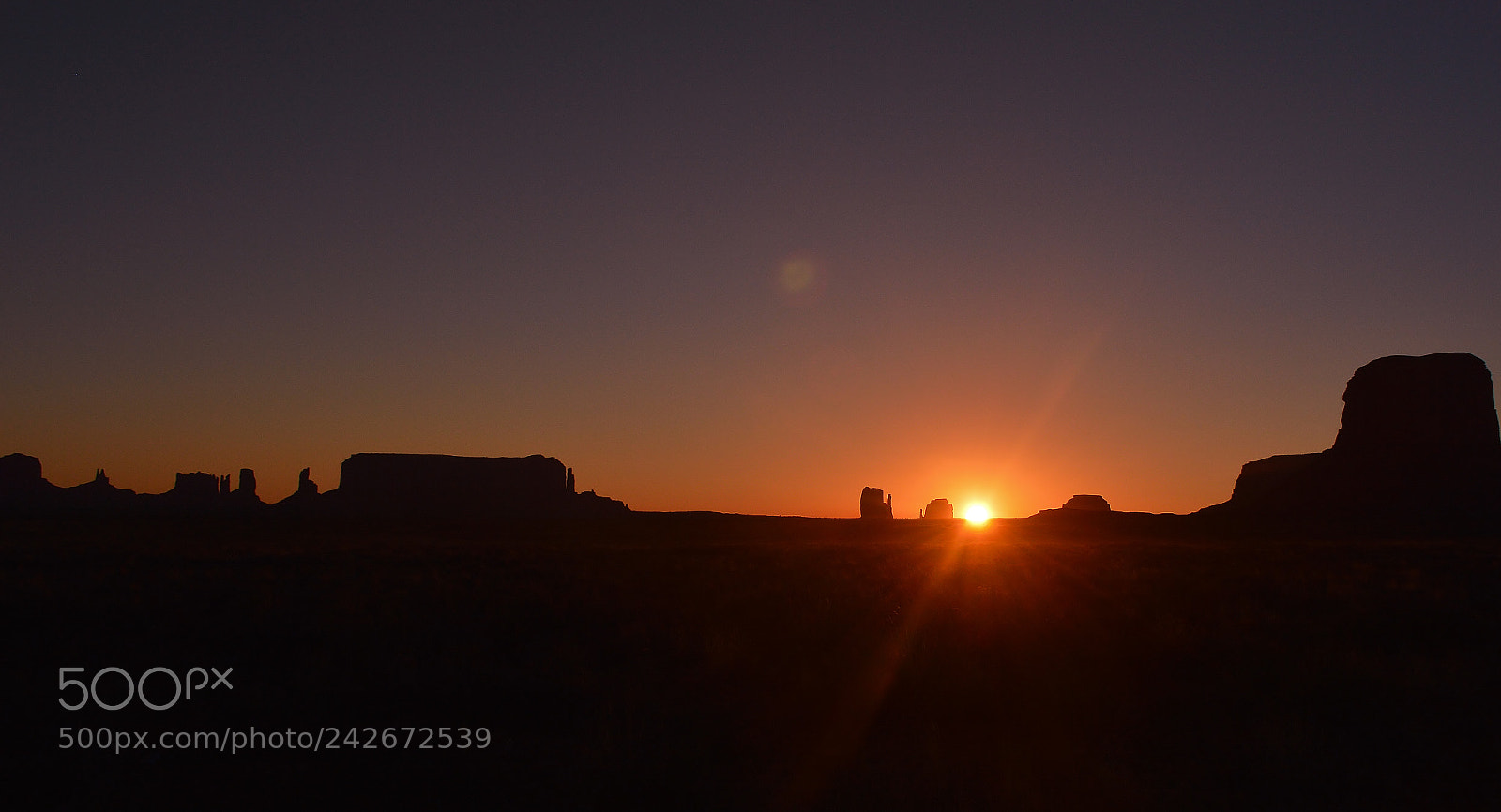 Nikon D3200 sample photo. Sunrise over monument valley. photography
