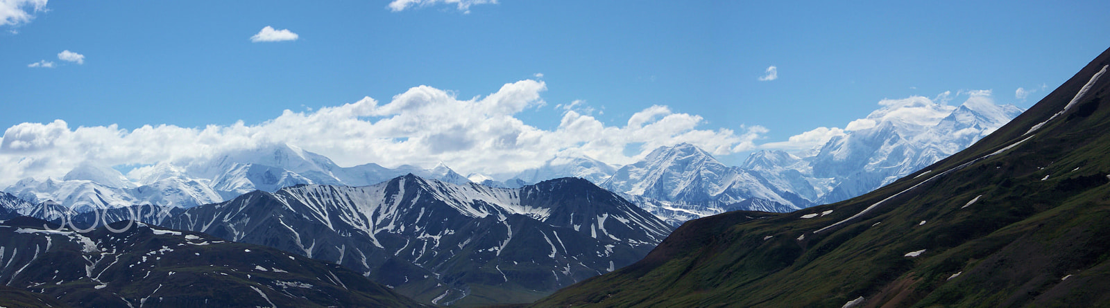 Kodak Z712 IS ZOOM DIGITAL CAMERA sample photo. East view of alaska range from atop stony hill photography