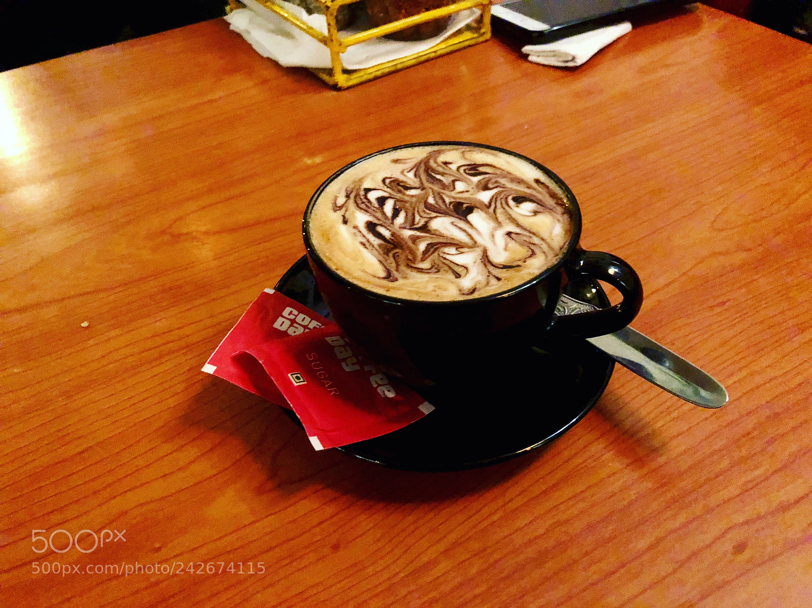 Apple iPhone X sample photo. Coffee christmas night photography