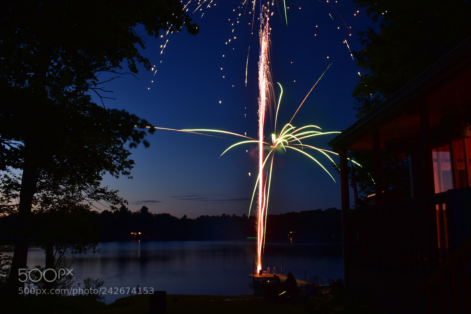 Nikon D3400 sample photo. Backyard fireworks photography