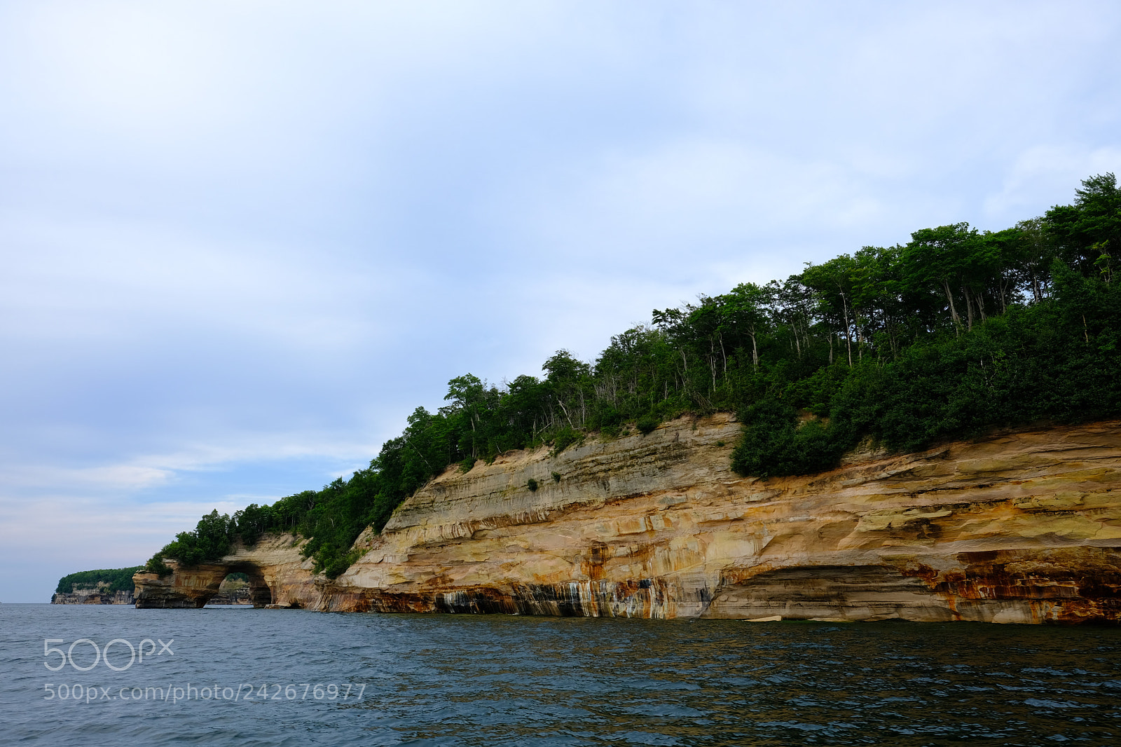 Fujifilm X-T2 sample photo. Pictured rocks national lakeshore photography
