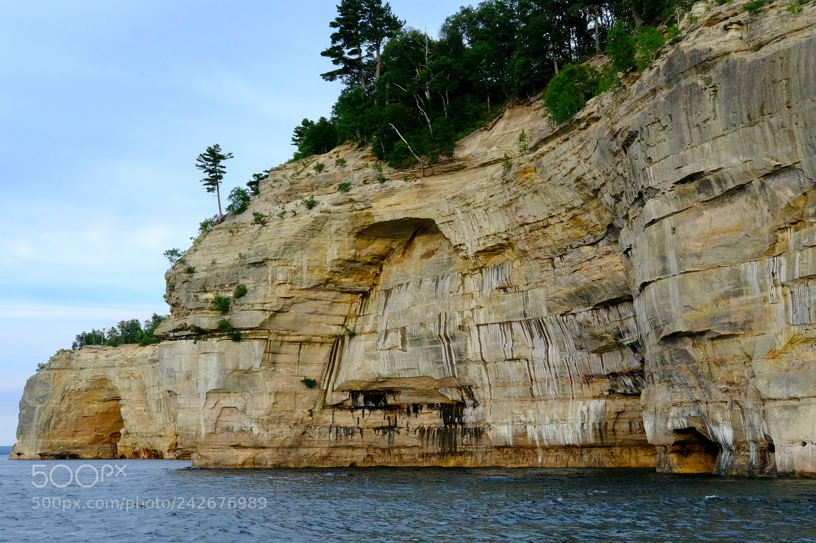 Fujifilm X-T2 sample photo. Pictured rocks national lakeshore photography