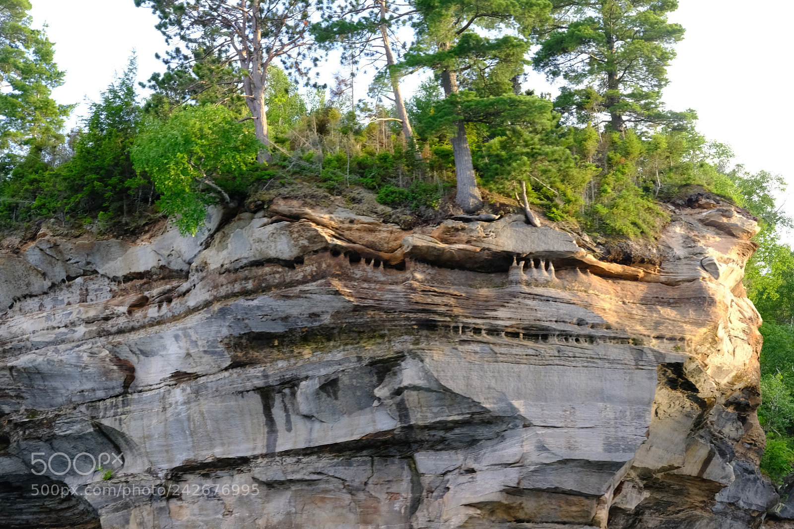 Fujifilm X-T2 sample photo. Pictured rocks national lakeshore photography
