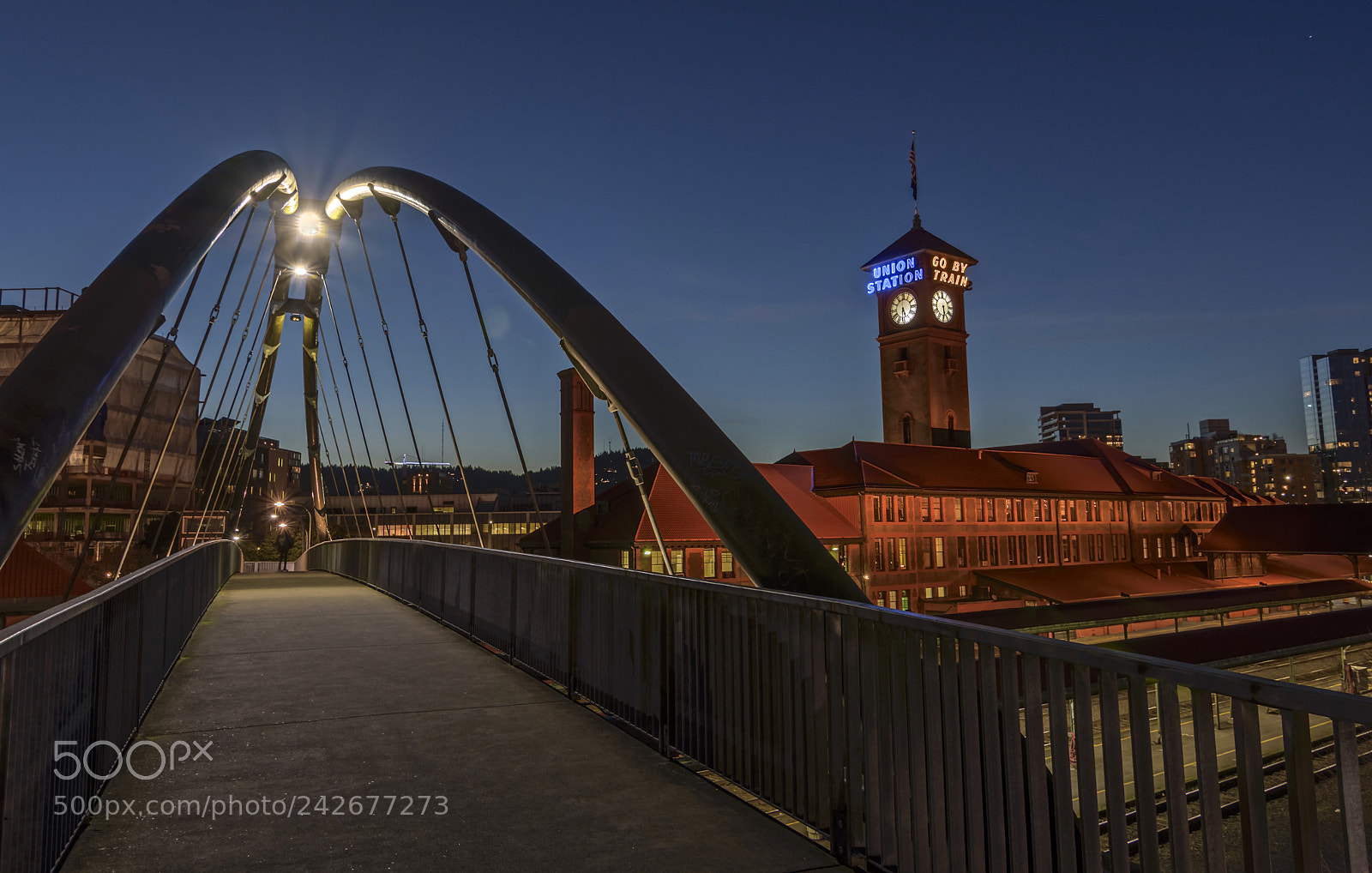 Nikon D7200 sample photo. Twilight at union station photography