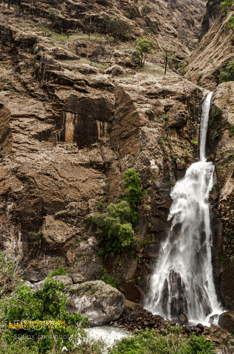 Nikon D5100 sample photo. Chamje waterfall, chamje, dharapani photography
