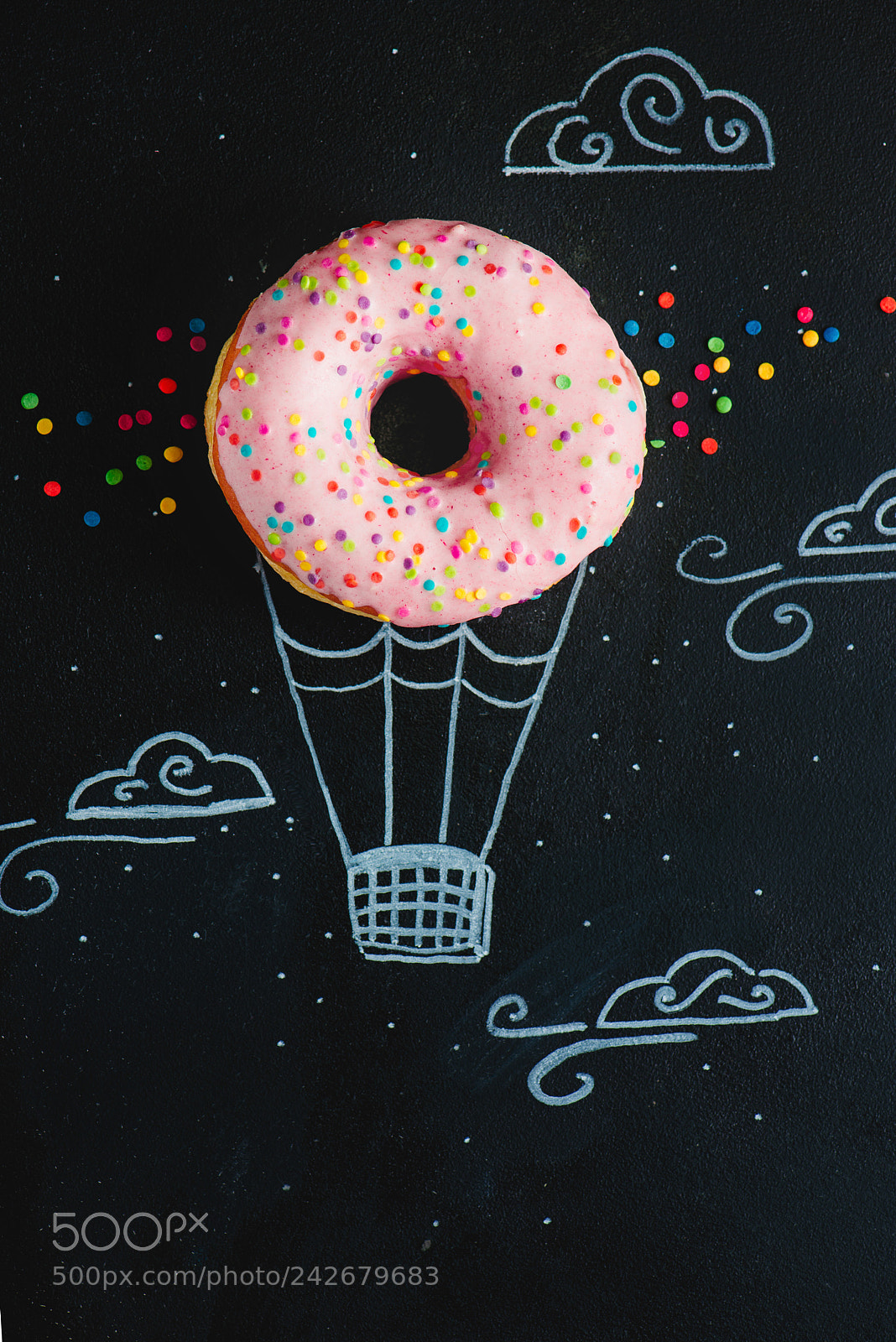 Nikon D800 sample photo. Pink glazed donut with photography