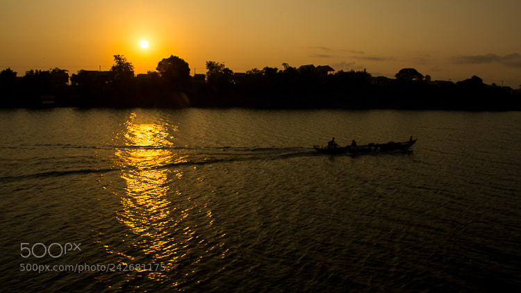 Nikon D3100 sample photo. Mekong sunrise photography