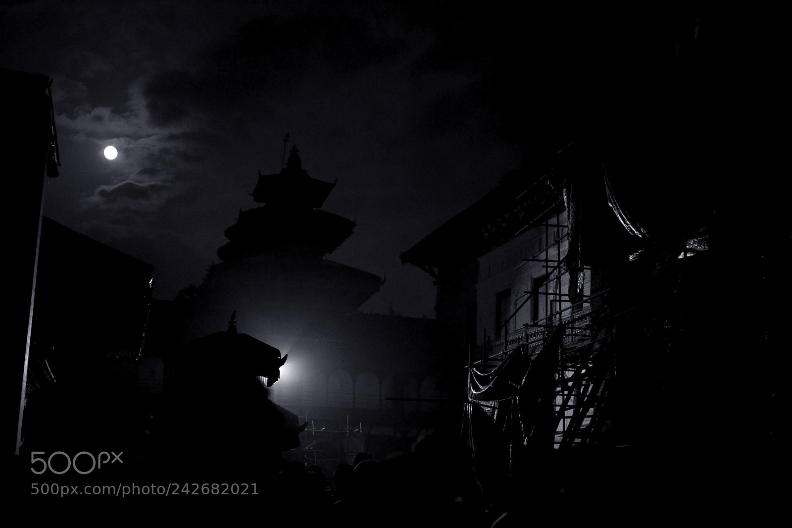 Nikon D3100 sample photo. Moonrise photography
