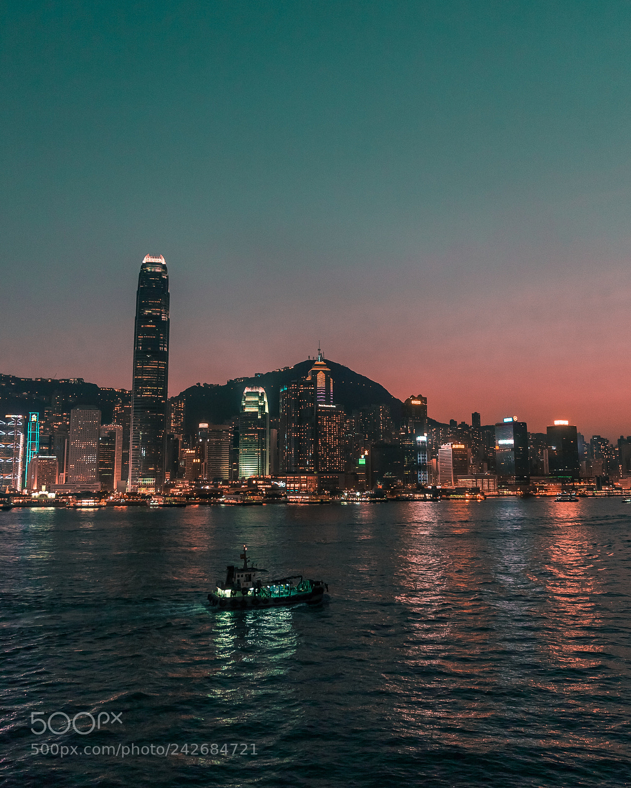 Sony a7S II sample photo. Hong kong's nightview in photography