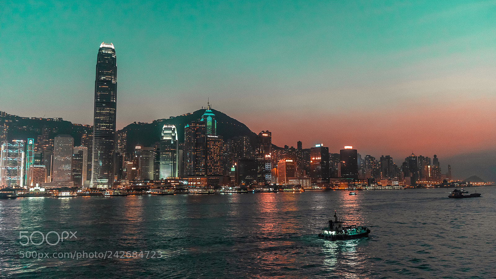 Sony a7S II sample photo. Hong kong's nightview in photography