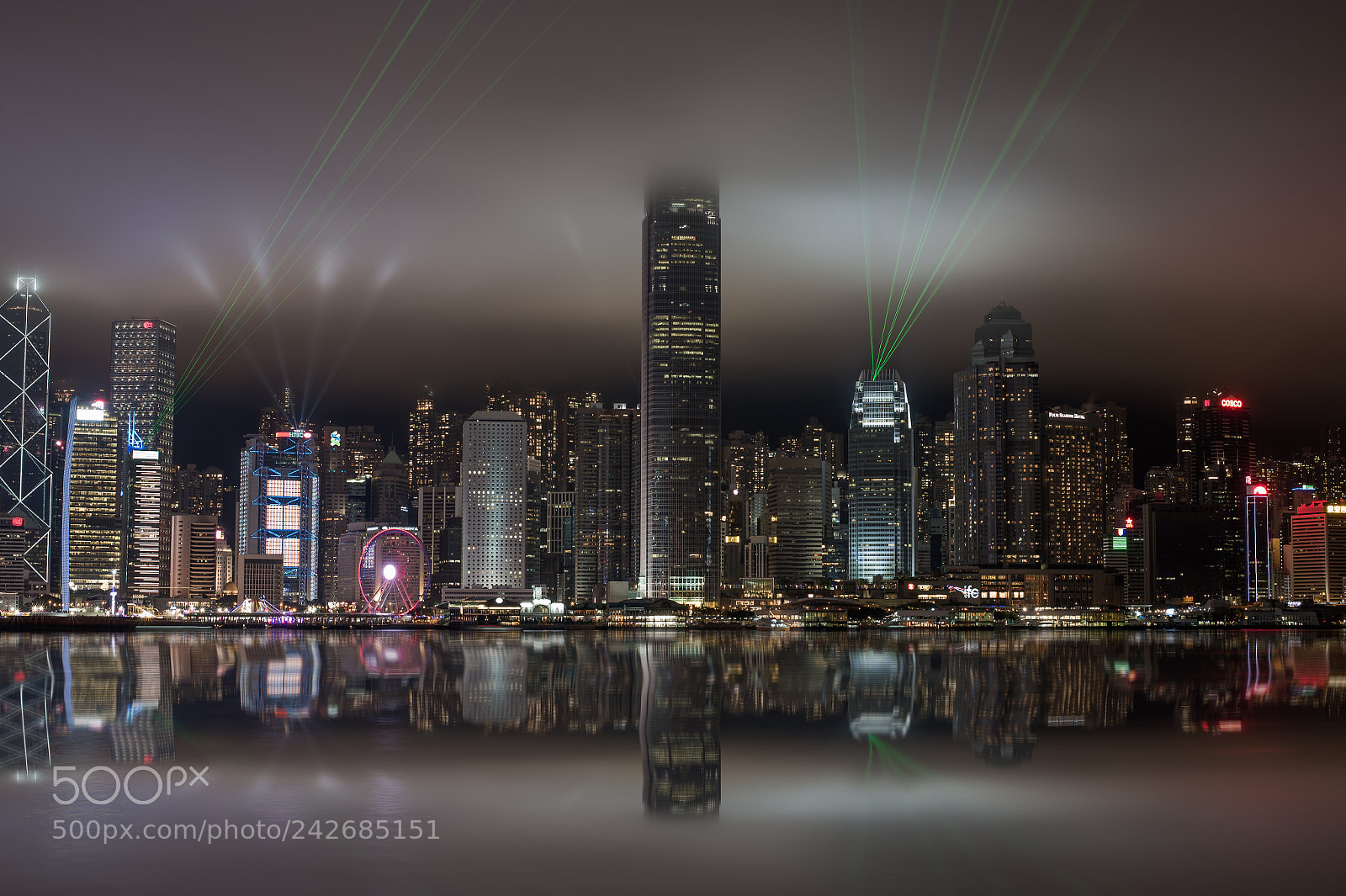 Nikon Df sample photo. Laser show in hong photography