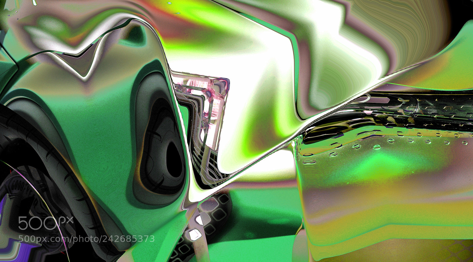 Nikon D300 sample photo. Reflections of a green photography