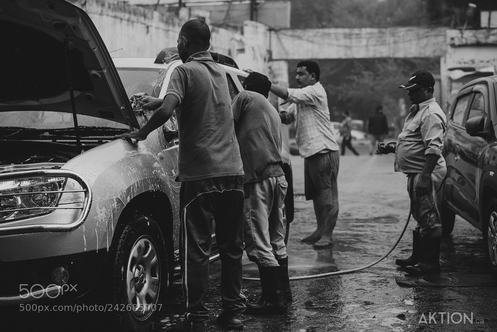 Sony a7S sample photo. Indian carwash photography